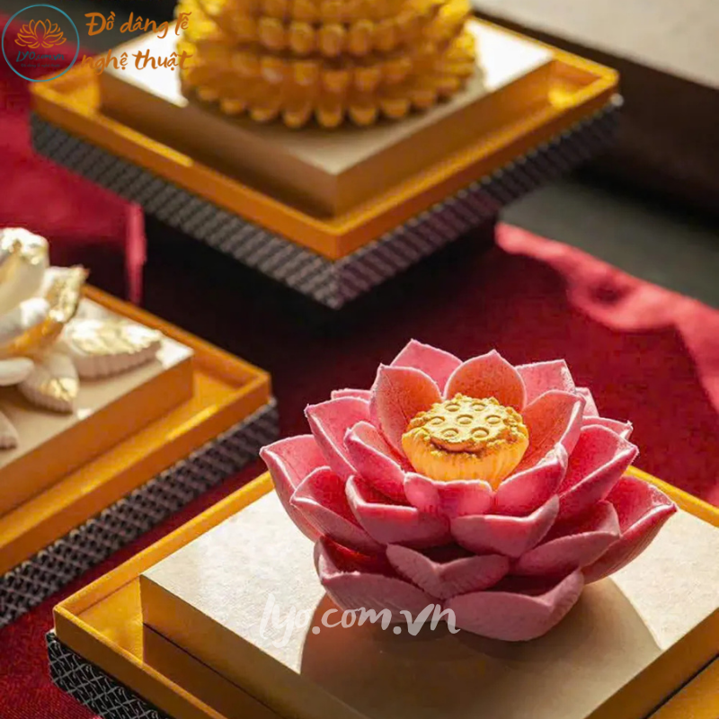 Oản Hoa Sen Hồng LYO-091