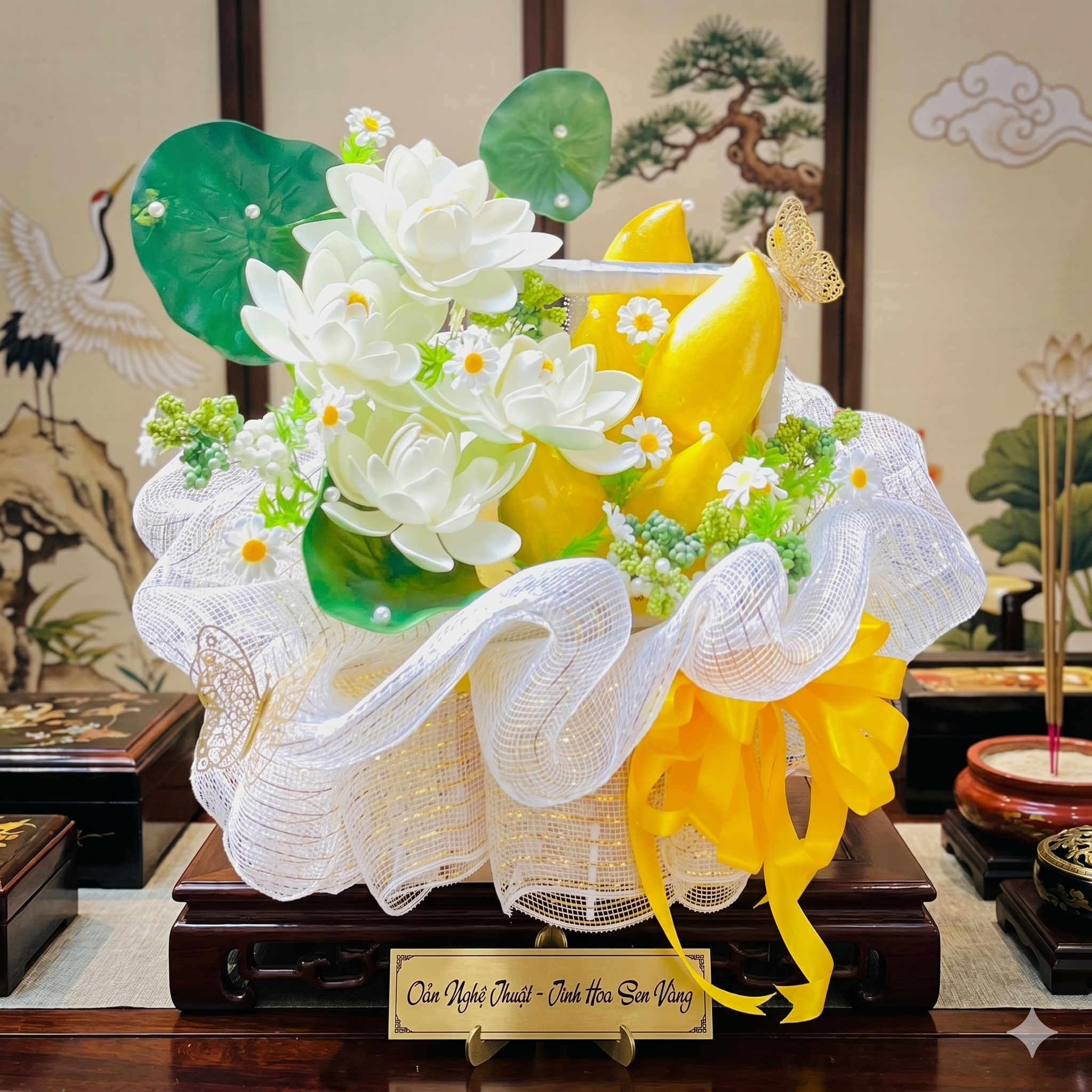 Giỏ oản sen xoài vàng LYO-004