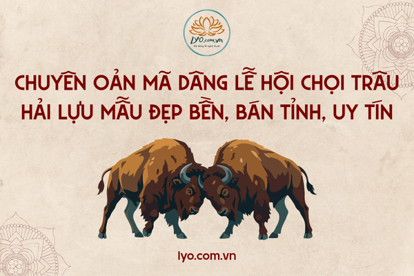 Chuyên oản mã dâng lễ hội chọi trâu Hải Lựu mẫu đẹp bền